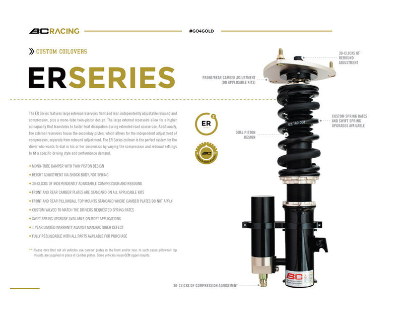 BC Racing 07-08 Infiniti G35 RWD V36 Coilovers - ER Type