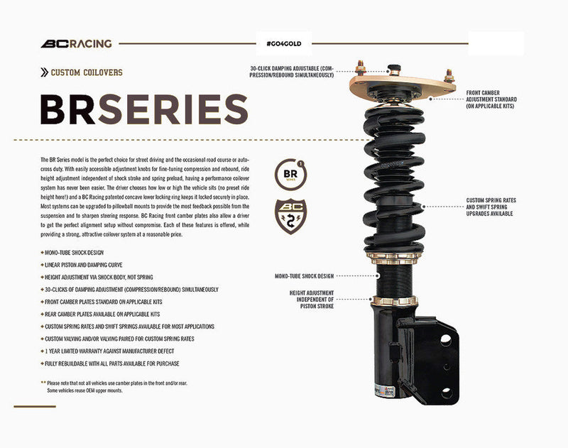 BC Racing 04-10 Porsche Cayenne S (w out PASM) 955 957 Coilovers