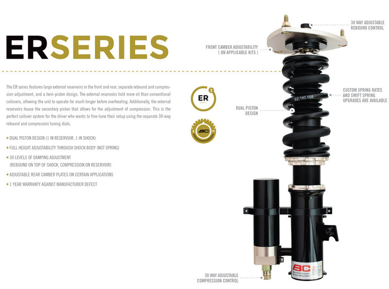 BC Racing 08-09 Pontiac G8 Coilovers -ER Type