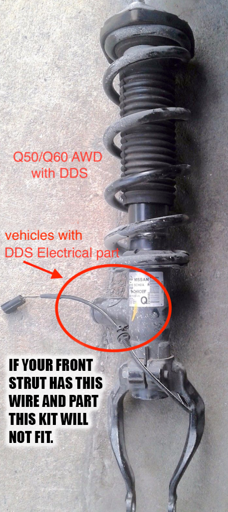 Godspeed 14-20 Infiniti Q50 AWD w o DDS Coilovers- MAXX