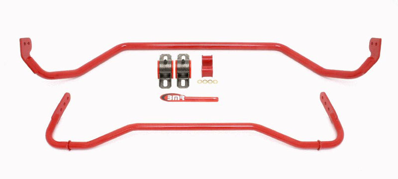 BMR 08-09 Pontiac G8 Front & Rear Sway Bar Kit w Bushings Red