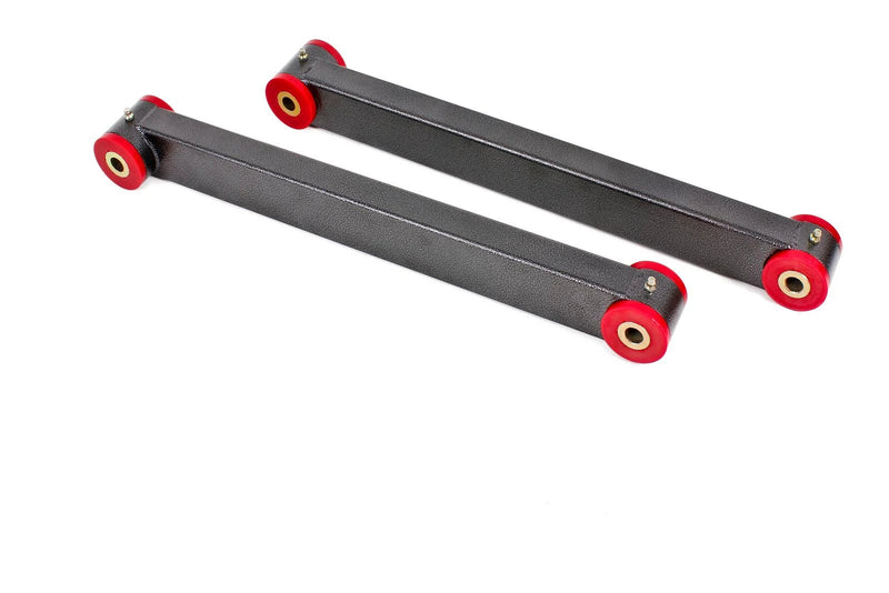 BMR 05-14 Ford Mustang Non-Adj. Boxed Lower Control Arms (Polyurethane) Black hammertone