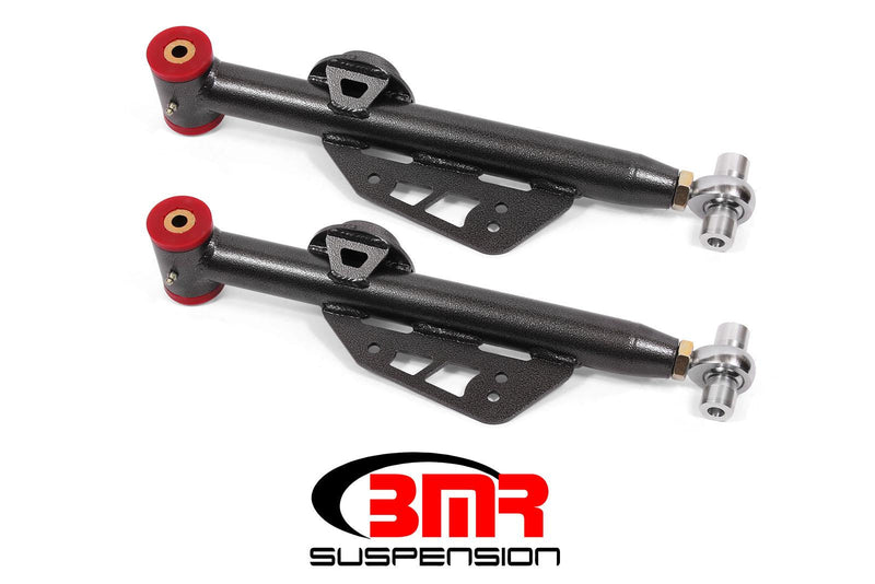 BMR 79-98 Ford Mustang Single Adj. Lower Control Arms Rod End (Polyurethane) Black hammertone