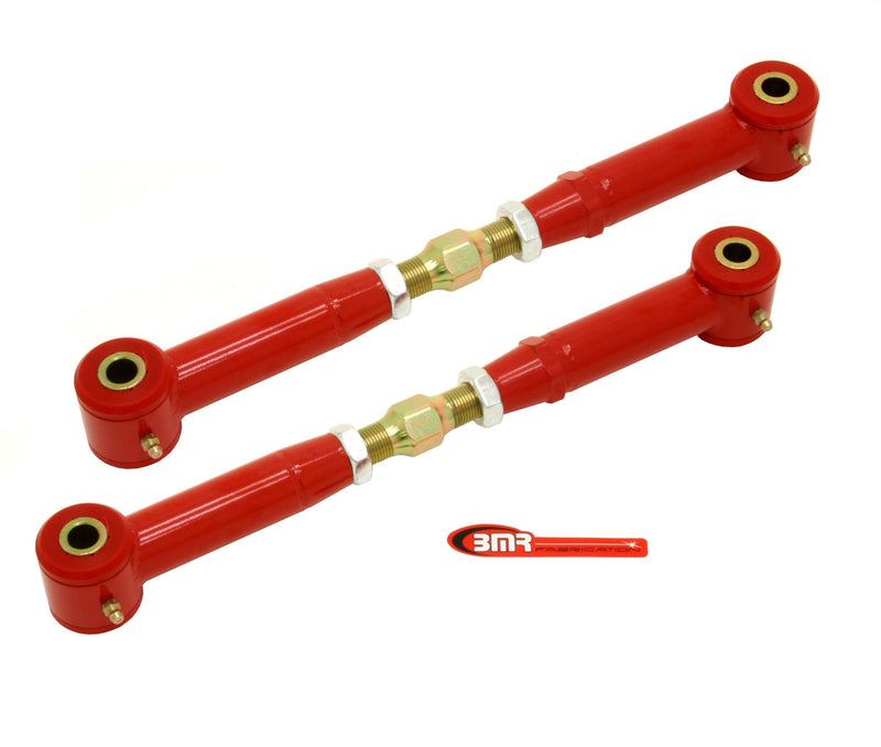 BMR 10-15 Chevrolet Camaro Rear Adj. Toe Rods (Polyurethane) Red