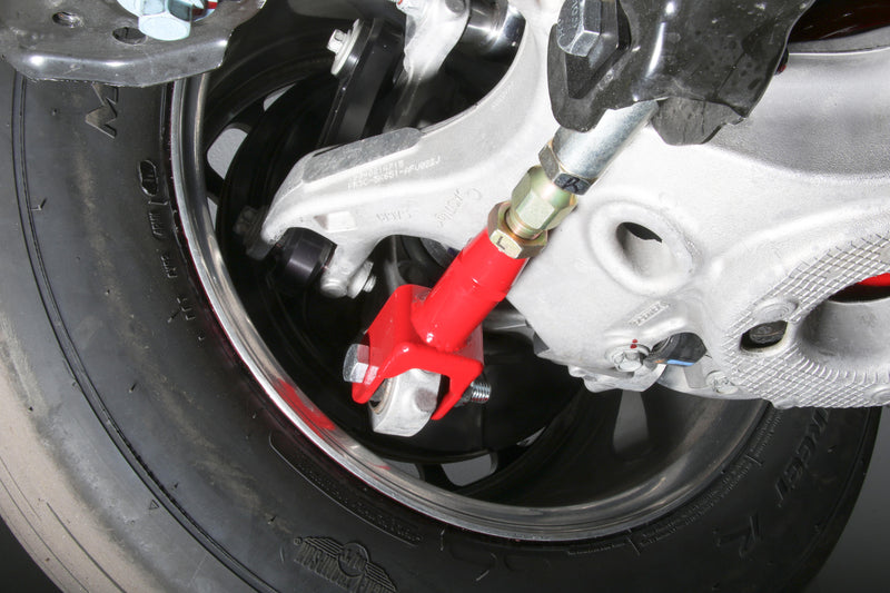 BMR 15-UP Ford Mustang Rear On-Car Adj. Rod Ends Toe Rods Red