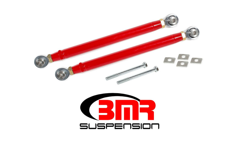 BMR 15-UP Ford Mustang Rear Double Adj. Rod Ends Toe Rods Red