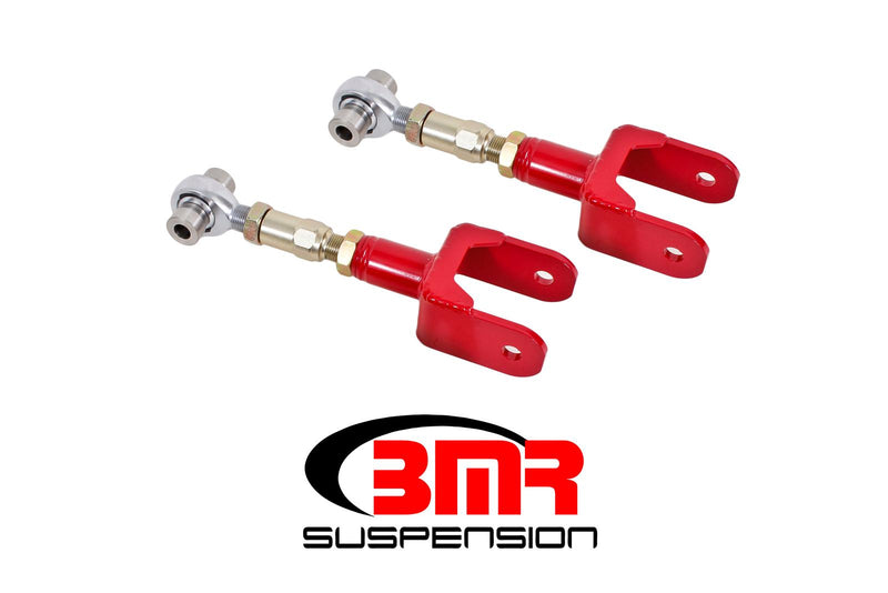 BMR 79-04 Ford Mustang Upper Control Arm On-Car Adj. Rod Ends Red