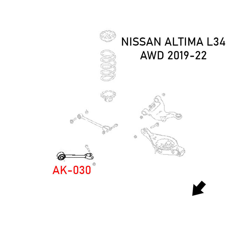 Godspeed 19-UP Nissan Altima Adjustable Rear Toe Arms