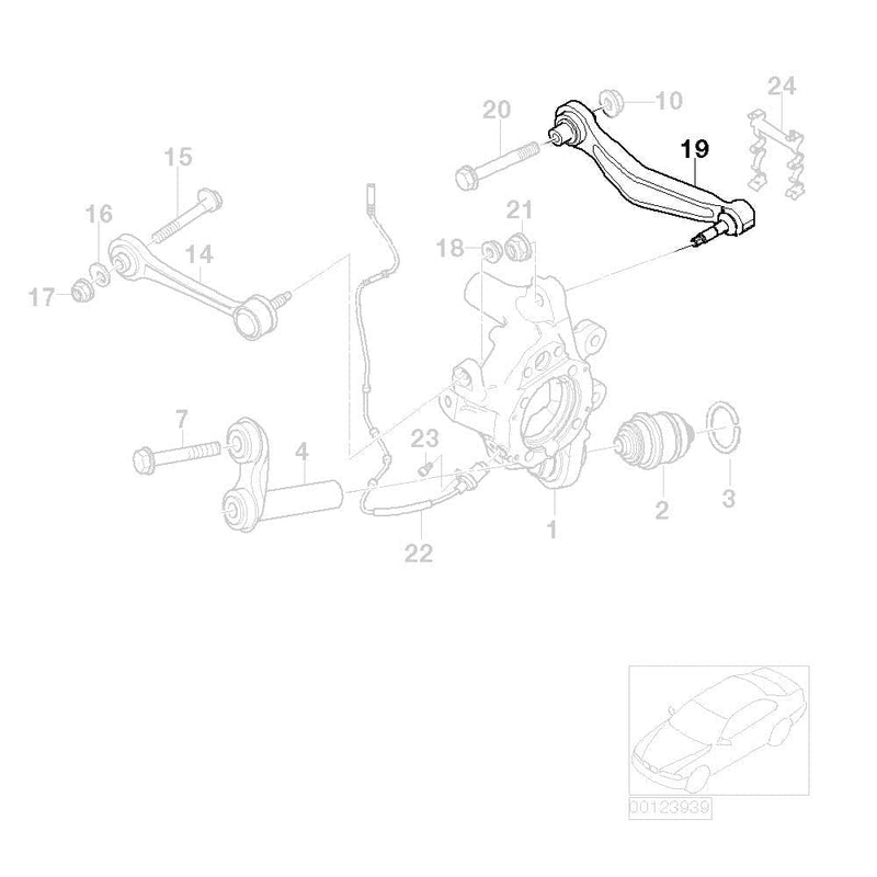 Godspeed 02-08 BMW 7 Series E65 E66 E67 Rear Camber Arms