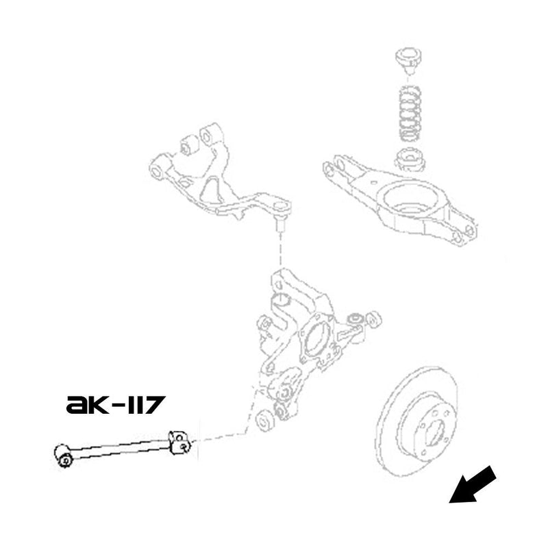 Godspeed 07-13 Nissan Altima Adjustable Rear Toe Arms