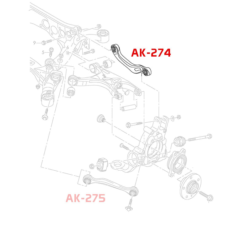 Godspeed 16-22 Audi A4 S4 Rear lateral Arms