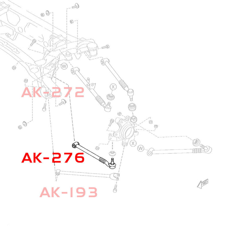 Godspeed 03-11 Mazda Rx-8 Adjustable Rear Toe Arms