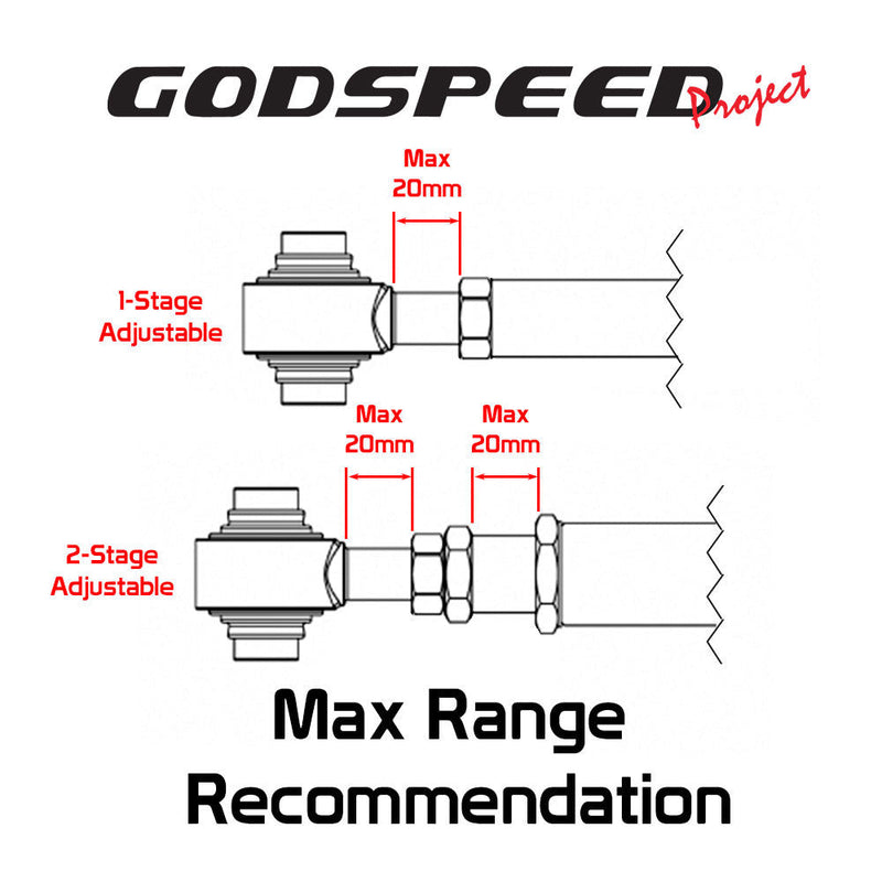 Godspeed 90-05 Mazda Miata Rear Adjustable Camber Arms